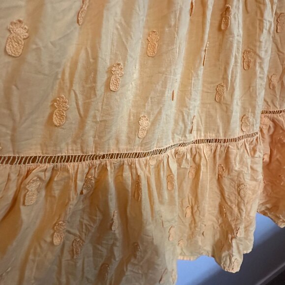 Farm Rio Brazilian 3D Pineapple Yellow Midi Dress - Picture 6 of 7